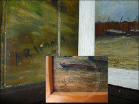 (L) Orkney mural (M) Tower Bridge (R) Port of London signatures (L) Orkney mural (M) Tower Bridge (R) Port of London signatures