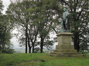 The 7th Earl of Carlisle monument is in a woodland clearing The 7th Earl of Carlisle monument is in a woodland clearing