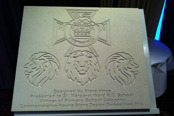 WWI Victoria Cross Commemorative stone competition primary school winner